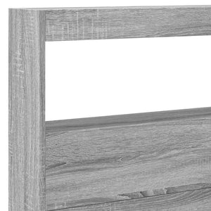 Κεφαλάρι με Αποθηκ. Χώρο & LED Γκρι Sonoma 220x17x102 εκ. - Pakobazaar