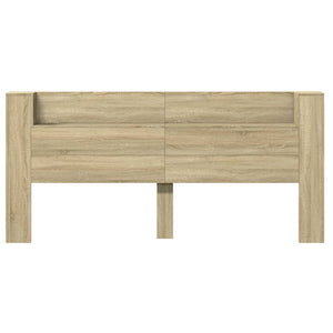 Κεφαλάρι με Αποθηκ. Χώρο & LED Sonoma Δρυς 220x16,5x103,5 εκ. - Pakobazaar