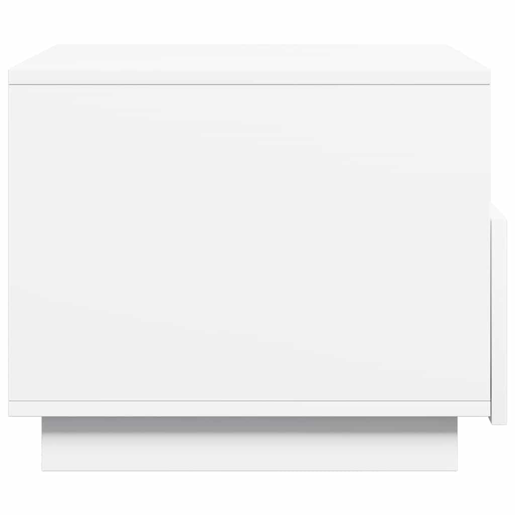 Τραπεζάκι Σαλονιού με Φώτα LED Λευκό 50 x 49 x 40 εκ. - Pakobazaar