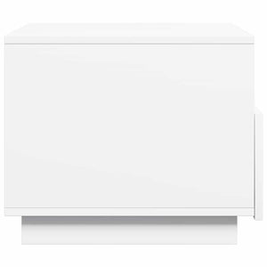 Τραπεζάκι Σαλονιού με Φώτα LED Λευκό 50 x 49 x 40 εκ. - Pakobazaar
