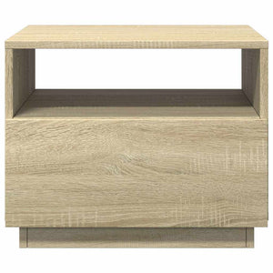 Τραπεζάκι Σαλονιού με Φώτα LED Sonoma Δρυς 50x49x40 εκ. - Pakobazaar
