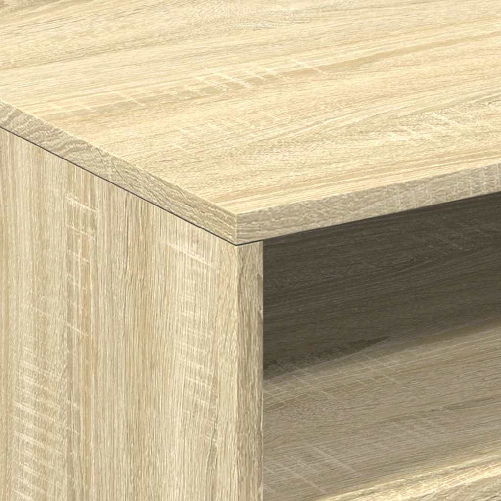 Τραπεζάκι Σαλονιού με Φώτα LED Sonoma Δρυς 50x49x40 εκ. - Pakobazaar