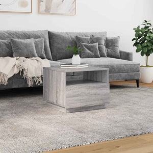 Τραπεζάκι Σαλονιού με Φώτα LED Γκρι Sonoma 50x49x40 εκ. - Pakobazaar