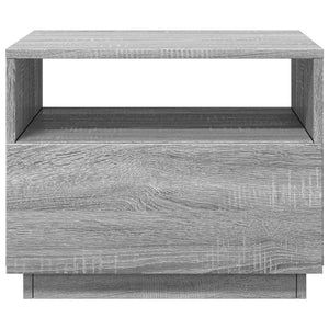 Τραπεζάκι Σαλονιού με Φώτα LED Γκρι Sonoma 50x49x40 εκ. - Pakobazaar
