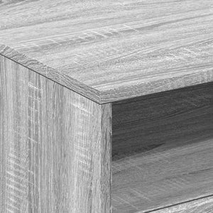 Τραπεζάκι Σαλονιού με Φώτα LED Γκρι Sonoma 50x49x40 εκ. - Pakobazaar