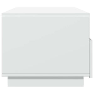 Τραπεζάκι Σαλονιού με Φώτα LED Λευκό 90x49x40 εκ. - Pakobazaar