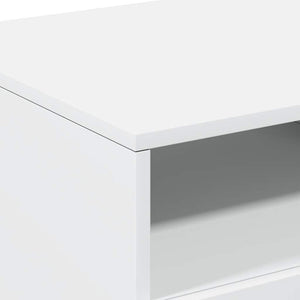 Τραπεζάκι Σαλονιού με Φώτα LED Λευκό 90x49x40 εκ. - Pakobazaar