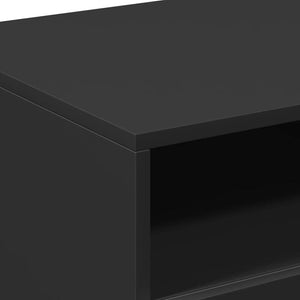Τραπεζάκι Σαλονιού με Φώτα LED Μαύρο 90x49x40 εκ. - Pakobazaar