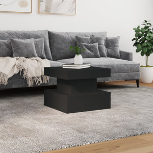 Τραπεζάκι Σαλονιού με LED Μαύρο 50 x 50 x 40 εκ. - Pakobazaar