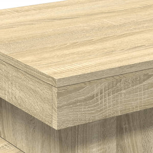 Τραπεζάκι Σαλονιού με LED Sonoma Δρυς 50x50x40 εκ. - Pakobazaar