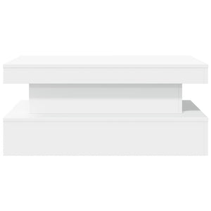 Τραπεζάκι Σαλονιού με LED Λευκό 90 x 50 x 40 εκ. - Pakobazaar
