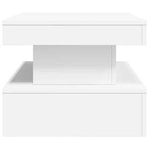 Τραπεζάκι Σαλονιού με LED Λευκό 90 x 50 x 40 εκ. - Pakobazaar