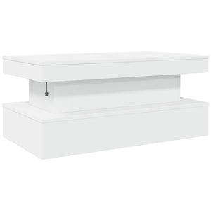Τραπεζάκι Σαλονιού με LED Λευκό 90 x 50 x 40 εκ. - Pakobazaar