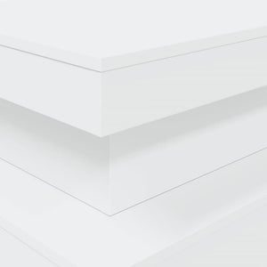 Τραπεζάκι Σαλονιού με LED Λευκό 90 x 50 x 40 εκ. - Pakobazaar