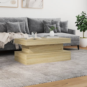 Τραπεζάκι Σαλονιού με LED Sonoma Δρυς 90 x 50 x 40 εκ. - Pakobazaar