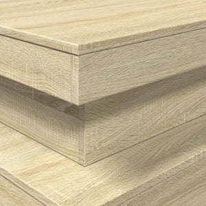 Τραπεζάκι Σαλονιού με LED Sonoma Δρυς 90 x 50 x 40 εκ. - Pakobazaar