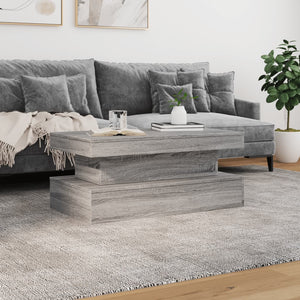 Τραπεζάκι Σαλονιού με LED Γκρι Sonoma 90 x 50 x 40 εκ. - Pakobazaar