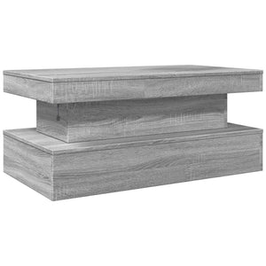 Τραπεζάκι Σαλονιού με LED Γκρι Sonoma 90 x 50 x 40 εκ. - Pakobazaar