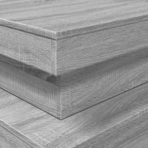 Τραπεζάκι Σαλονιού με LED Γκρι Sonoma 90 x 50 x 40 εκ. - Pakobazaar