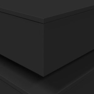 Τραπεζάκι Σαλονιού με LED Μαύρο 50 x 50 x 40 εκ. - Pakobazaar