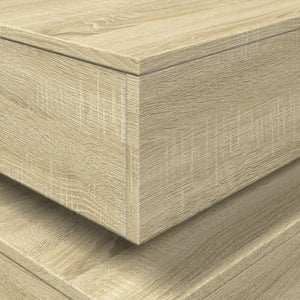 Τραπεζάκι Σαλονιού με LED Sonoma Δρυς 50x50x40 εκ. - Pakobazaar