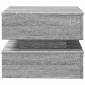 Τραπεζάκι Σαλονιού με LED Γκρι Sonoma 50 x 50 x 40 εκ. - Pakobazaar