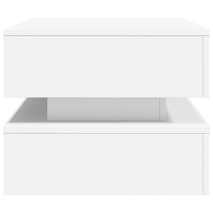 Τραπεζάκι Σαλονιού με LED Λευκό 90 x 50 x 40 εκ. - Pakobazaar