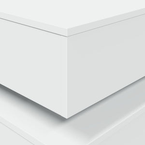 Τραπεζάκι Σαλονιού με LED Λευκό 90 x 50 x 40 εκ. - Pakobazaar