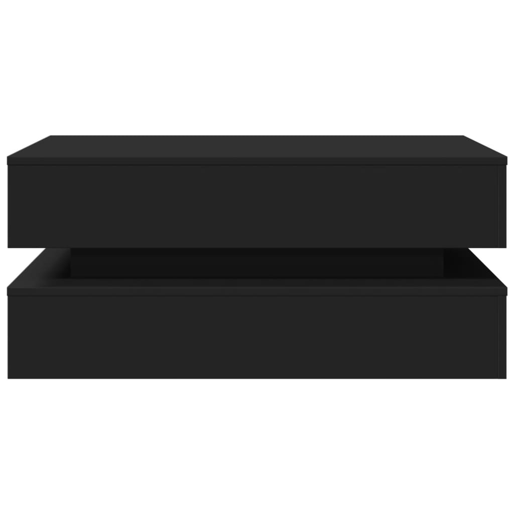 Τραπεζάκι Σαλονιού με LED Μαύρο 90 x 50 x 40 εκ. - Pakobazaar