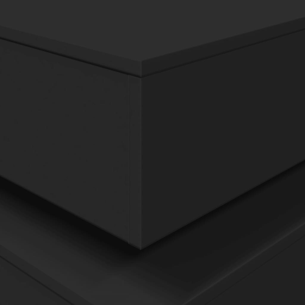 Τραπεζάκι Σαλονιού με LED Μαύρο 90 x 50 x 40 εκ. - Pakobazaar