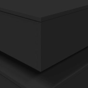 Τραπεζάκι Σαλονιού με LED Μαύρο 90 x 50 x 40 εκ. - Pakobazaar