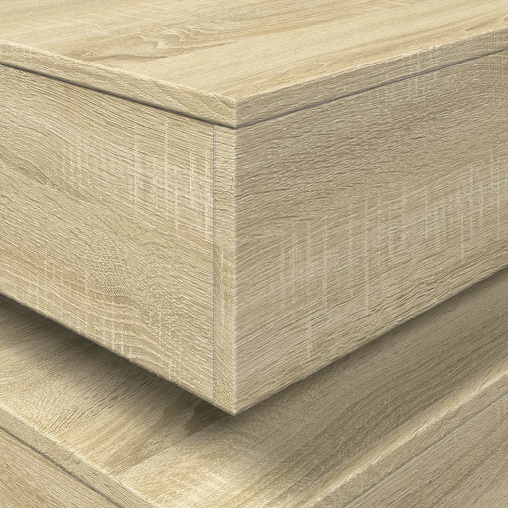 Τραπεζάκι Σαλονιού με LED Sonoma Δρυς 90 x 50 x 40 εκ. - Pakobazaar