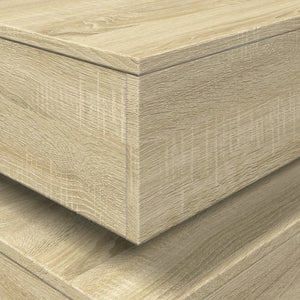 Τραπεζάκι Σαλονιού με LED Sonoma Δρυς 90 x 50 x 40 εκ. - Pakobazaar