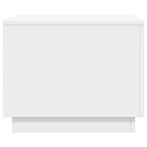Τραπεζάκι Σαλονιού με LED Λευκό 50 x 50 x 40 εκ. - Pakobazaar