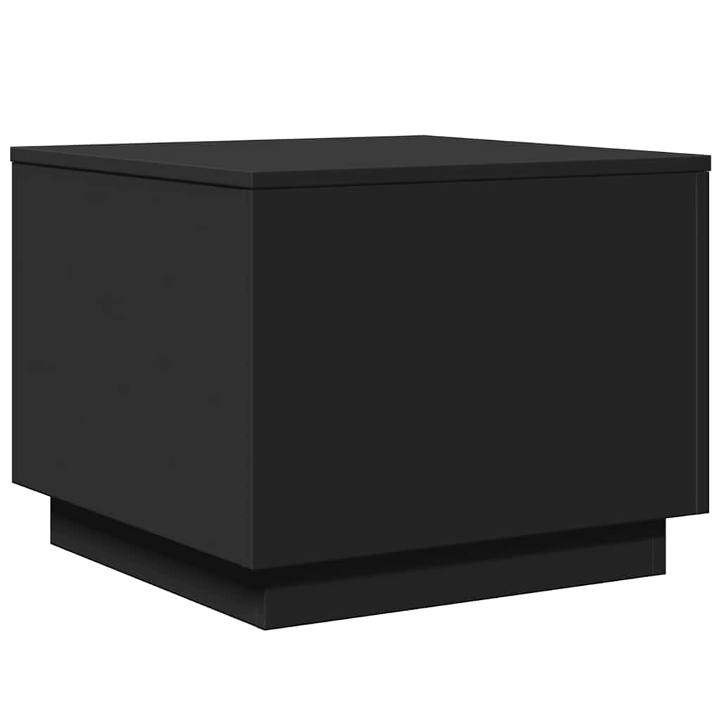 Τραπεζάκι Σαλονιού με LED Μαύρο 50 x 50 x 40 εκ. - Pakobazaar