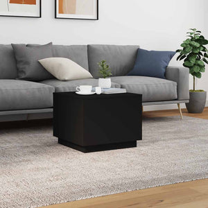 Τραπεζάκι Σαλονιού με LED Μαύρο 50 x 50 x 40 εκ. - Pakobazaar