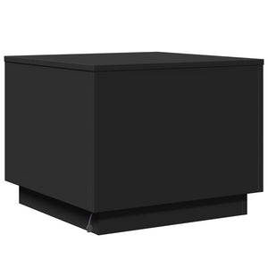 Τραπεζάκι Σαλονιού με LED Μαύρο 50 x 50 x 40 εκ. - Pakobazaar