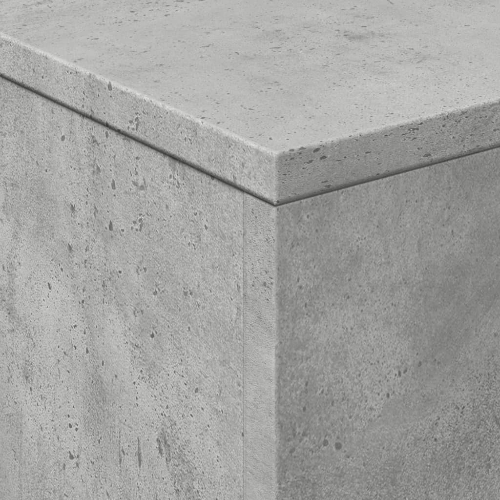 Τραπεζάκι Σαλονιού με LED Γκρι Σκυροδέματος 50 x 50 x 40 εκ. - Pakobazaar