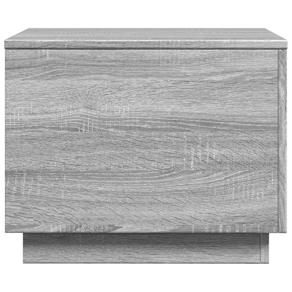 Τραπεζάκι Σαλονιού με LED Γκρι Sonoma 50 x 50 x 40 εκ. - Pakobazaar