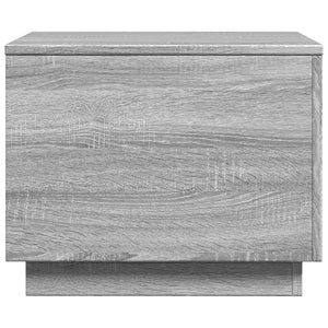 Τραπεζάκι Σαλονιού με LED Γκρι Sonoma 50 x 50 x 40 εκ. - Pakobazaar