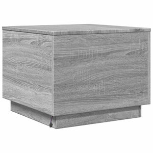 Τραπεζάκι Σαλονιού με LED Γκρι Sonoma 50 x 50 x 40 εκ. - Pakobazaar