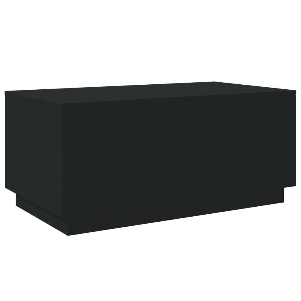 Τραπεζάκι Σαλονιού με LED Μαύρο 90 x 50 x 40 εκ. - Pakobazaar