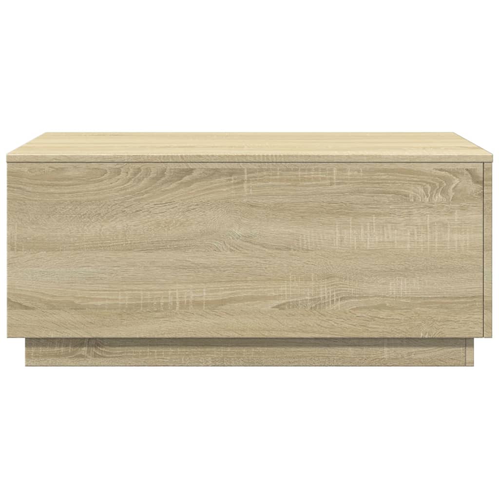 Τραπεζάκι Σαλονιού με LED Sonoma Δρυς 90 x 50 x 40 εκ. - Pakobazaar
