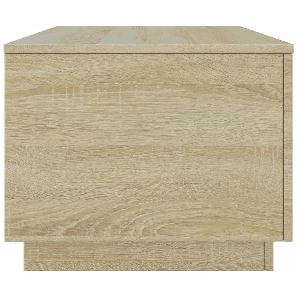 Τραπεζάκι Σαλονιού με LED Sonoma Δρυς 90 x 50 x 40 εκ. - Pakobazaar