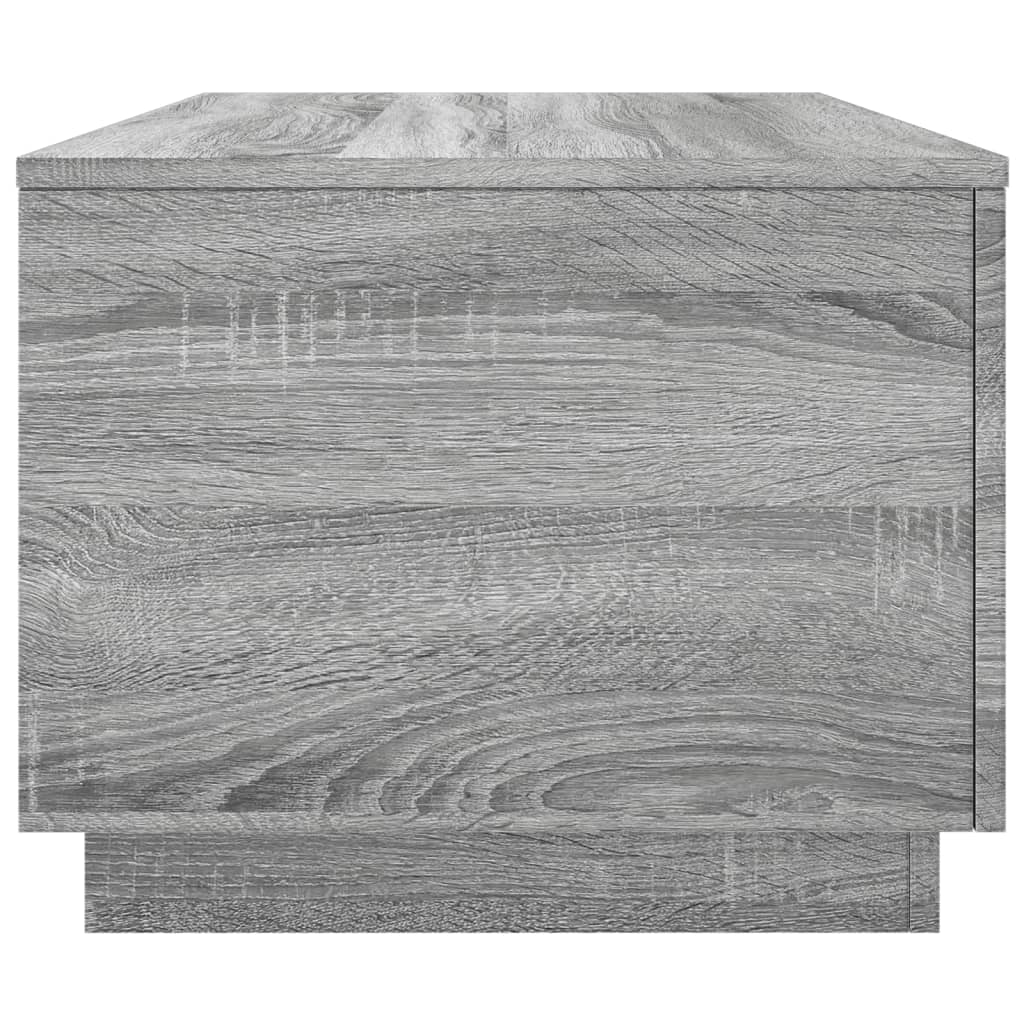 Τραπεζάκι Σαλονιού με LED Γκρι Sonoma 90 x 50 x 40 εκ. - Pakobazaar