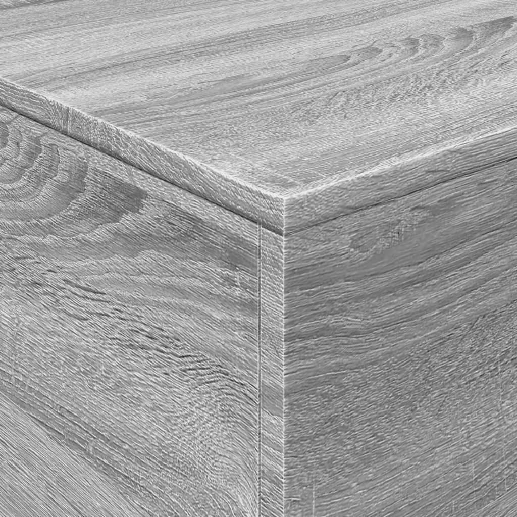 Τραπεζάκι Σαλονιού με LED Γκρι Sonoma 90 x 50 x 40 εκ. - Pakobazaar