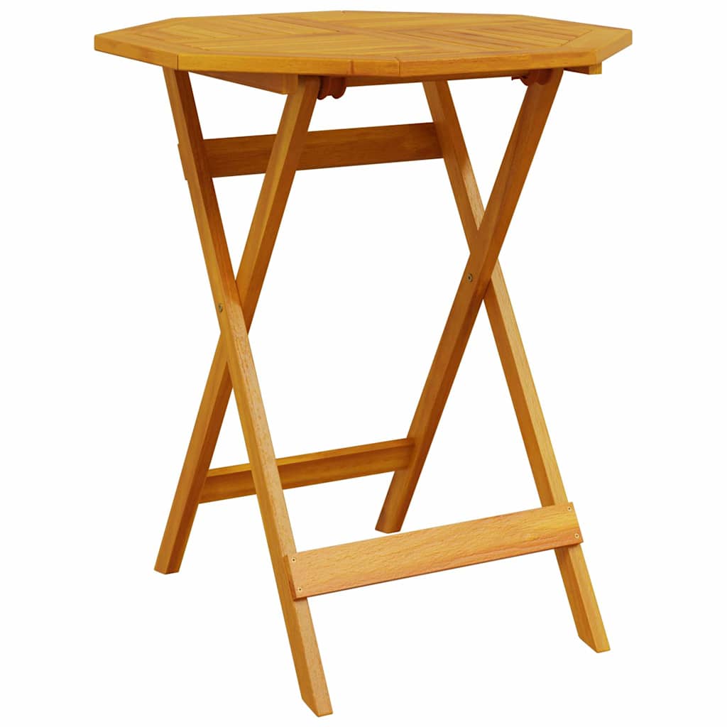 Τραπέζι Κήπου Πτυσσόμενο Ø70x75 εκ. Μασίφ Ξύλο Ακακίας