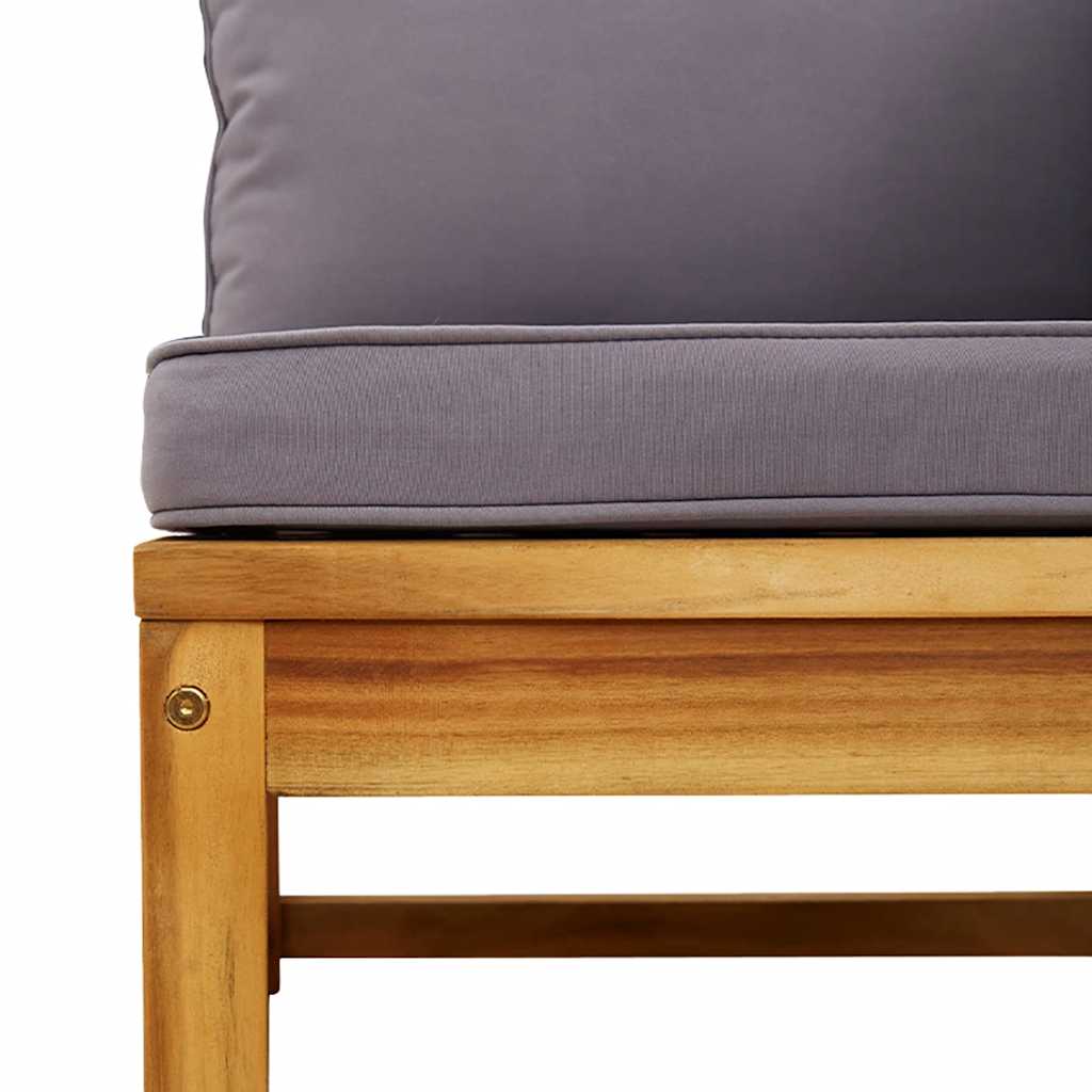 Πολυθρόνα Κήπου από Μασίφ Ξύλο Ακακίας με Μαξιλάρια - Pakobazaar