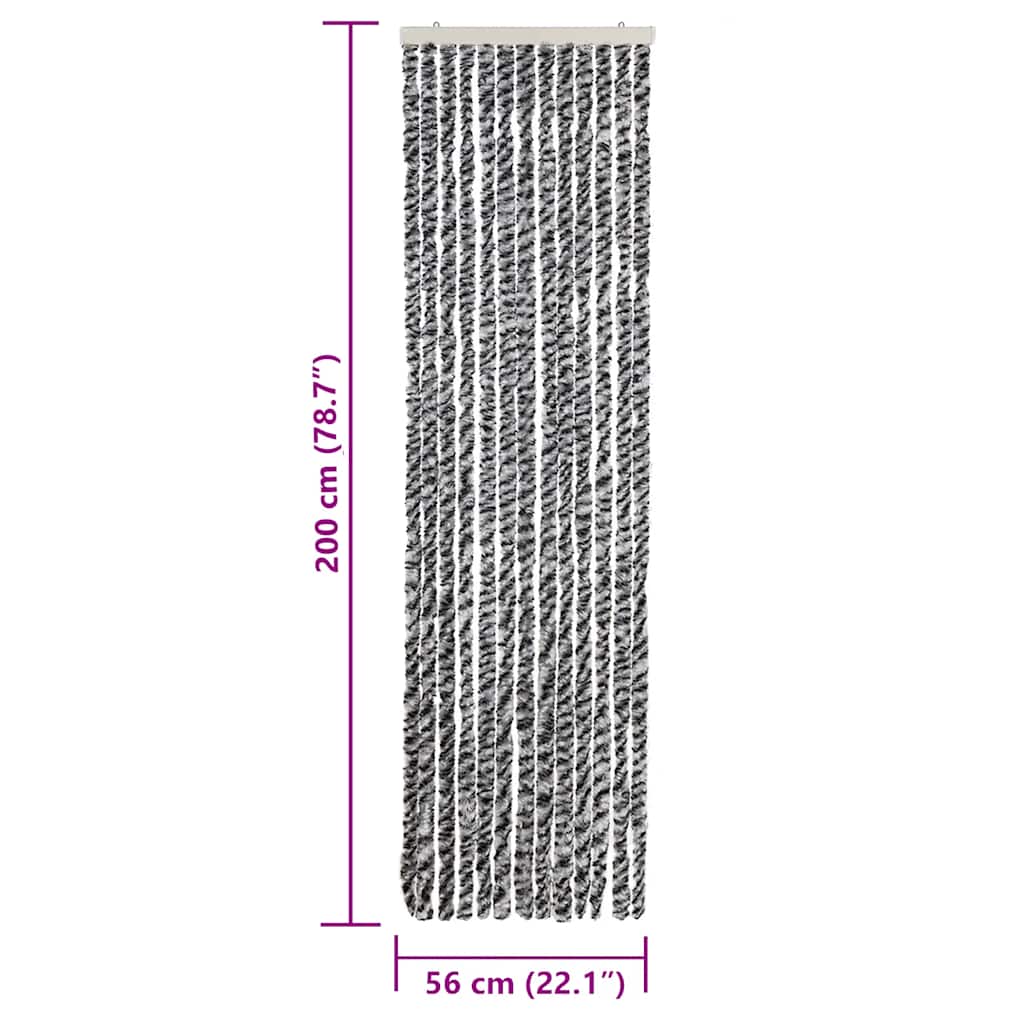 Σήτα Εντόμων Γκρι/Μαύρη/Λευκή 56x200 εκ. από Σενίλ