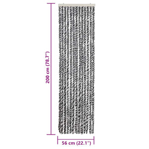 Σήτα Εντόμων Γκρι/Μαύρη/Λευκή 56x200 εκ. από Σενίλ